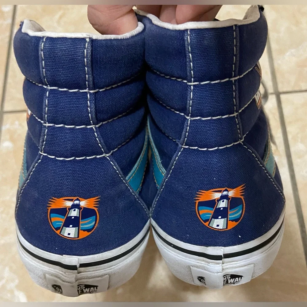 Rare Vans Limited Edition High‎ Top NY Islanders Hockey fisherman Youth 6